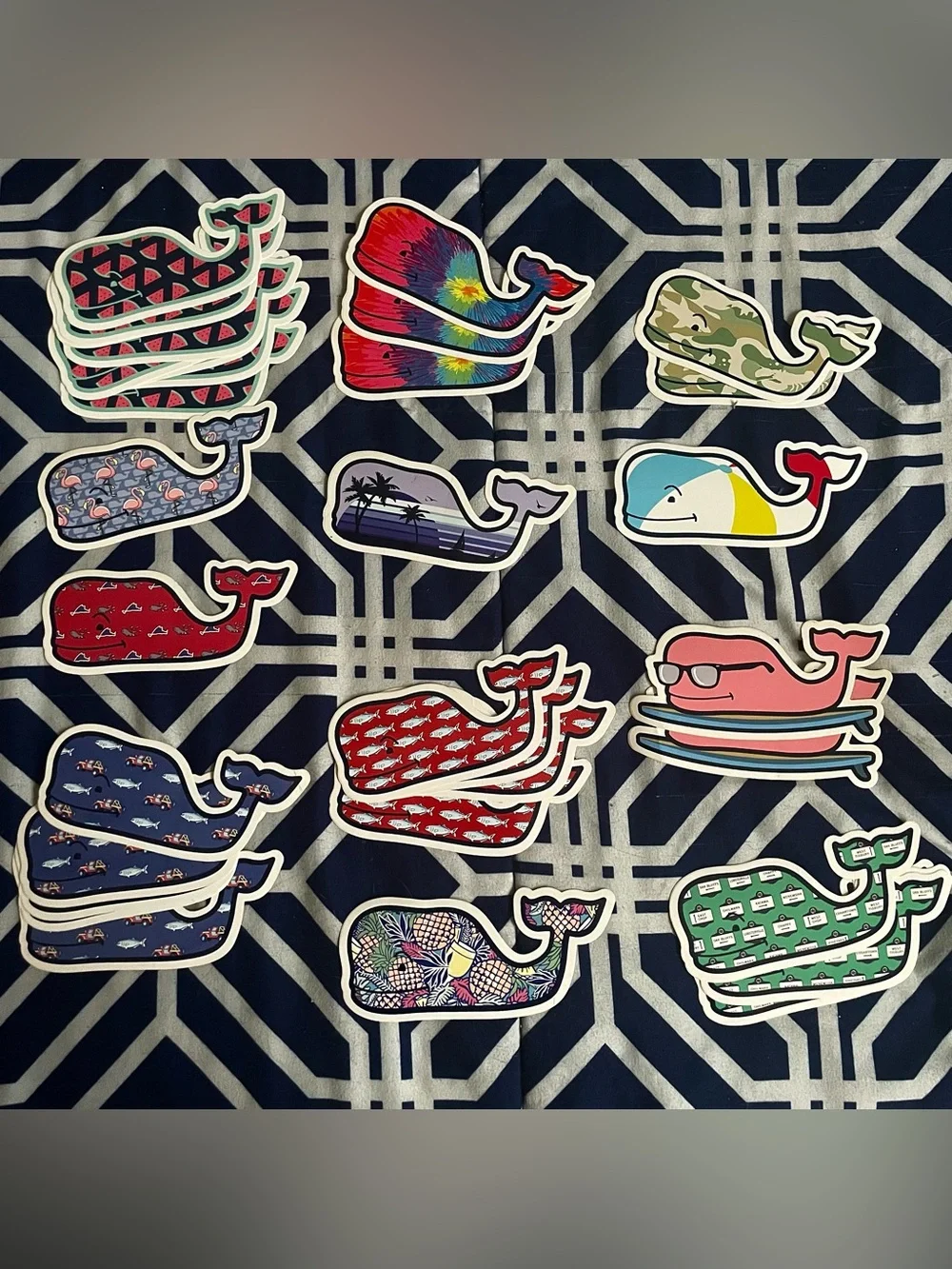 Vineyard Vines Various Whale Stickers